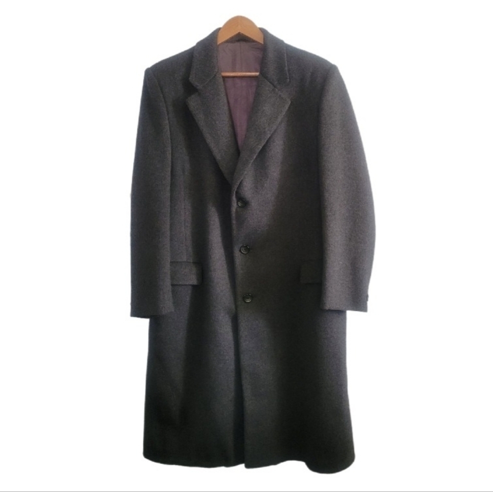 VTG IL CLASSICO Wool Grey Overcoat 70's/80's Style Mens Eur 42